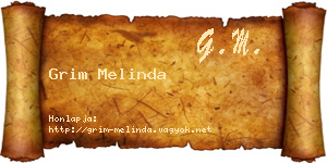 Grim Melinda névjegykártya